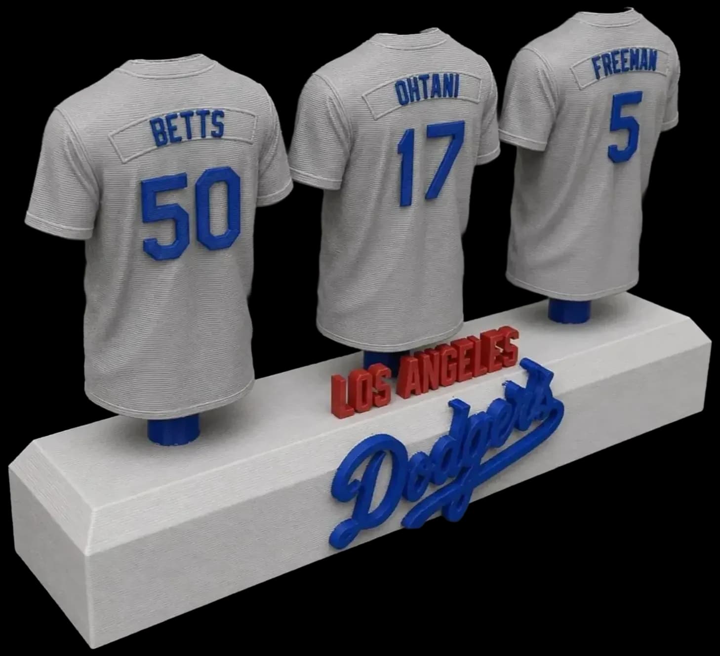 Custom LA Dodgers Jersey Display — 3D printed sports display