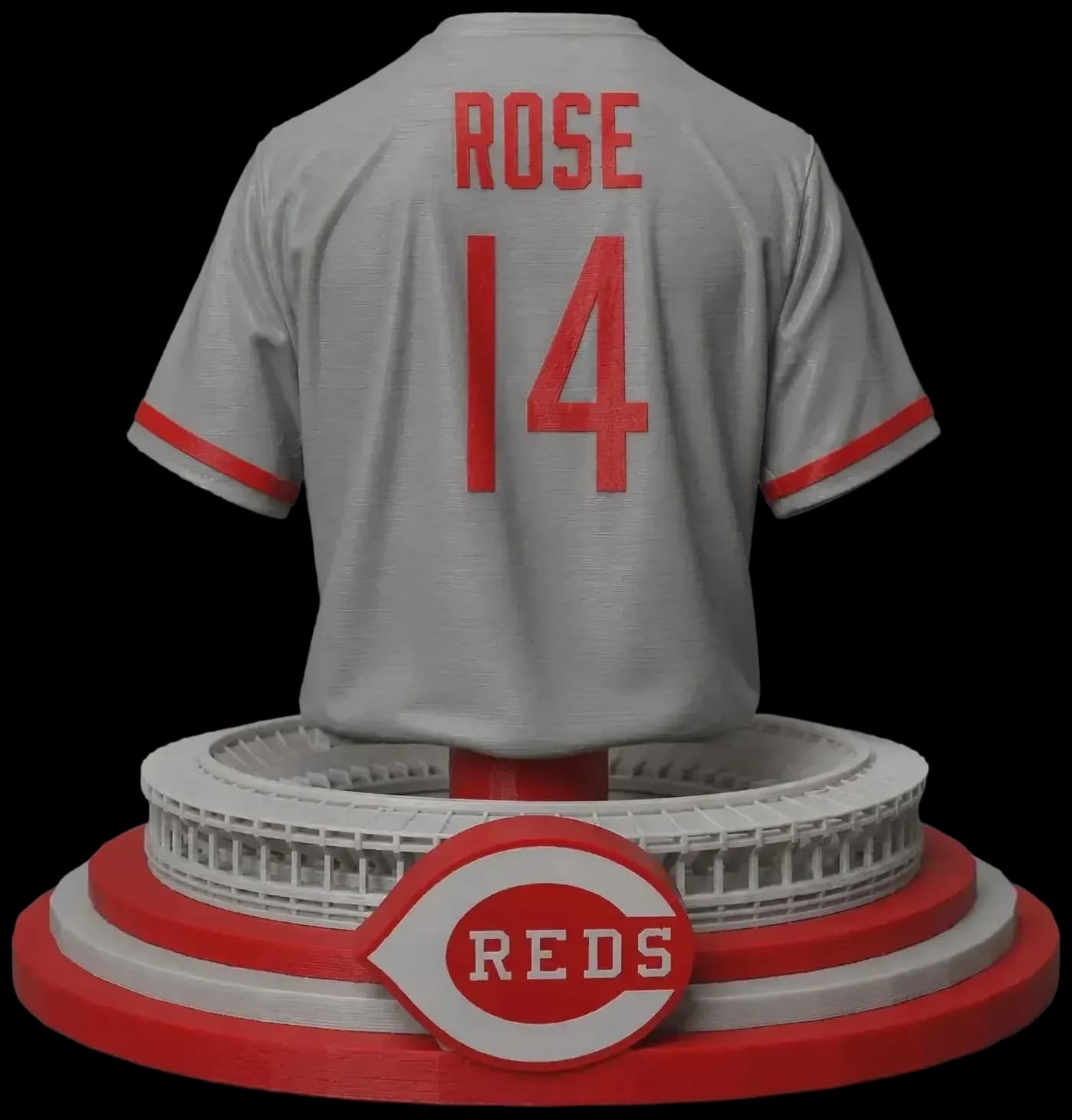 Pete Rose Jersey Display — 3D printed sports display