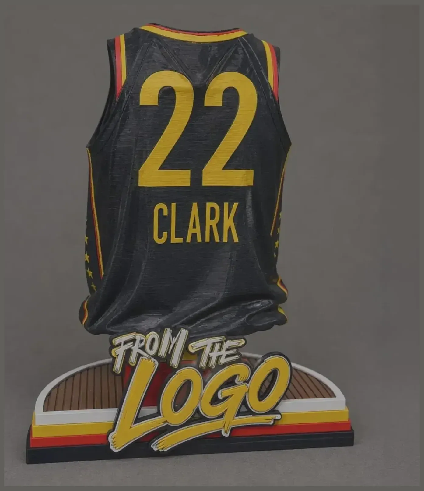 Caitlin Clark Jersey Display — 3D printed sports display